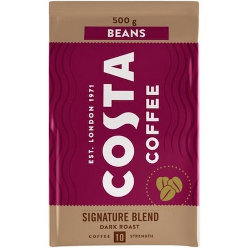 Costa Coffee Mezcla Signature Tostado Oscuro Café en Grano 0,5 Kg