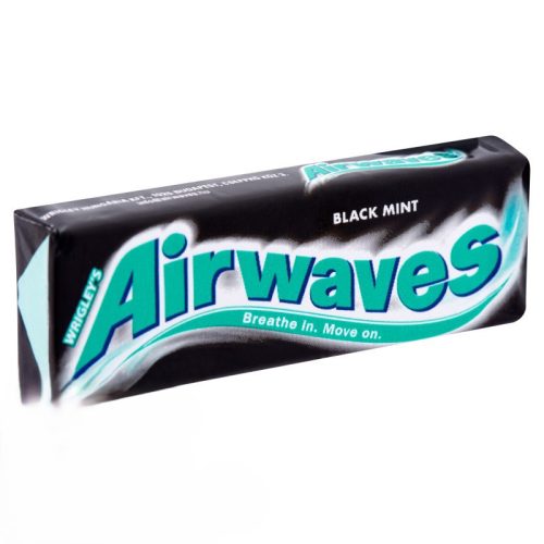 Airwaves chicle sin azúcar 14 g Menta Negra