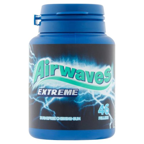 Airwaves Dobozos chicles de goma, Extreme, 64g