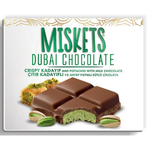 Miskets Dubai chocolate Kadayif y pistacho 100g