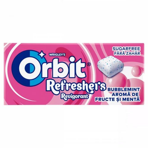 Orbit Refreshers Bubblemint chicle sin azúcar con sabor a frutas y menta 17,9 g