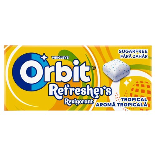 Orbit Refreshers Chicle sin azúcar sabor frutas tropicales con edulcorante 17,9 g