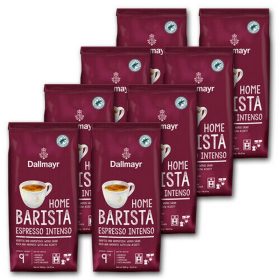   Dallmayr Home Barista Espresso Intenso café en grano 8x1 kg (Una caja)