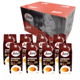 Segafredo Espresso Casa, café en grano 8x1 Kg, (Una caja)