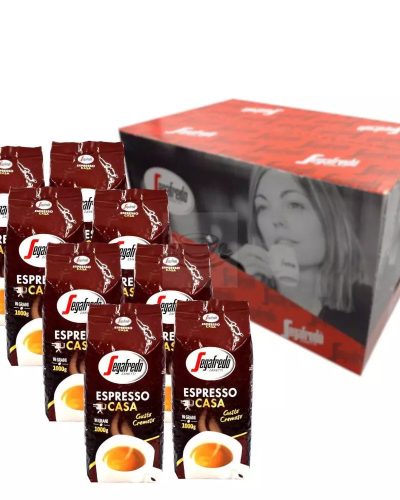 Segafredo Espresso Casa, café en grano 8x1 Kg, (Una caja)