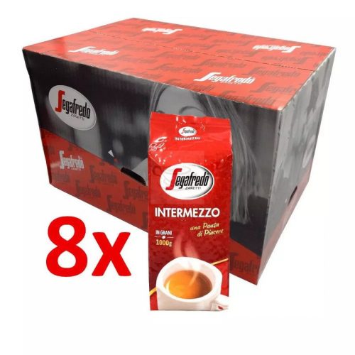 Segafredo Intermezzo café en grano 8x1 Kg (Una caja)